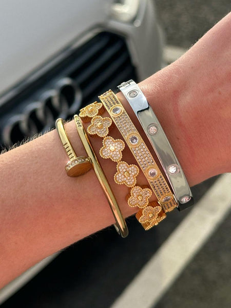 Iced Nail Bangle
