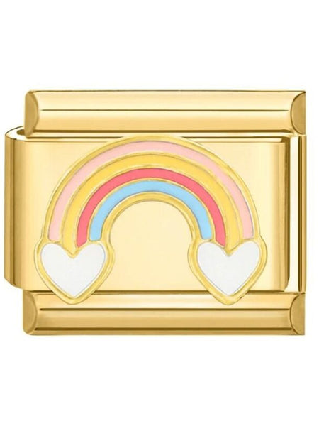 Rainbow Heart Charming