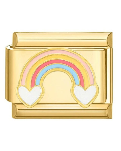 Rainbow Heart Charming