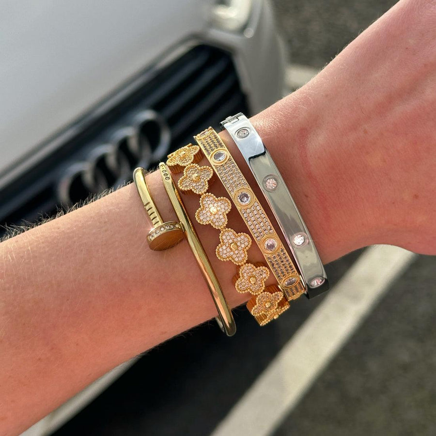 Iced Nail Bangle