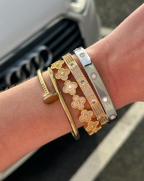 Iced Nail Bangle